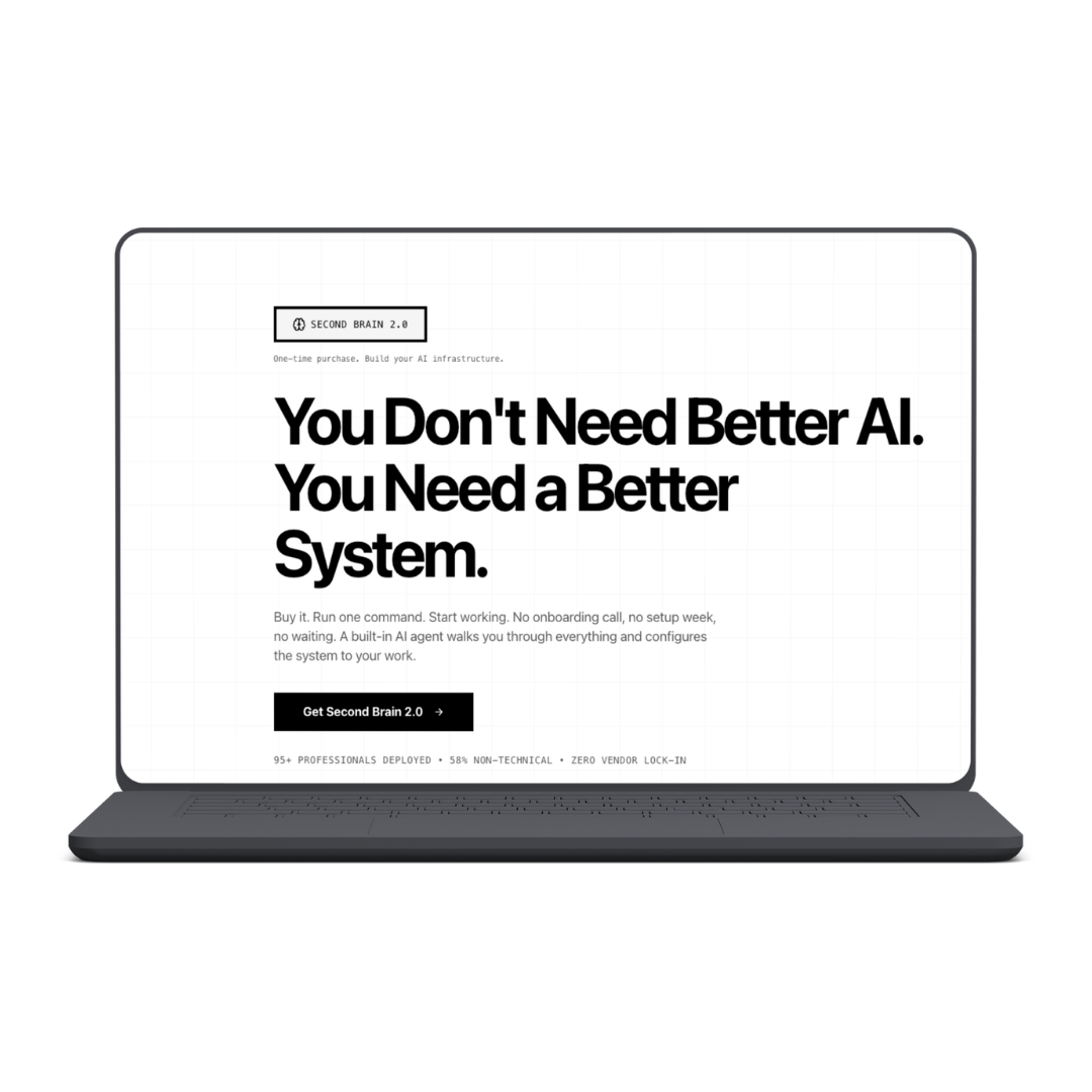 Ai Second Brain - Stop Babysitting ChatGPT. Start Working 10x Faster.